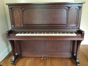 wooden piano